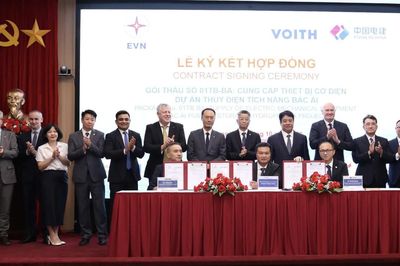 EVN ký hợp đồng gói thầu cơ điện hơn 4.462 tỷ đồng cho thủy điện tích năng Bác Ái