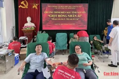 Tiếp nhận 72 đơn vị máu tại Ngày hội hiến máu tình nguyện