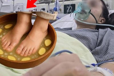 Ngâm chân bằng nước gừng nóng, người phụ nữ suýt phải cắt cụt chân
