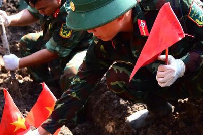 Đã tìm thấy 832 hài cốt liệt sĩ tại Công viên Lê Thị Riêng