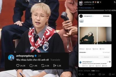 Hà An Huy bất ngờ viral quốc tế khi 'chung thuyền' với fan 'đu OTP' Jung Kook - V BTS