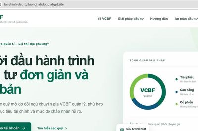 Cẩn trọng khi giao dịch tại website giả mạo Quỹ đầu tư VCBF
