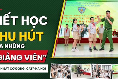 Tiết học thu hút của những 'giảng viên' Cảnh sát cơ động Hà Nội