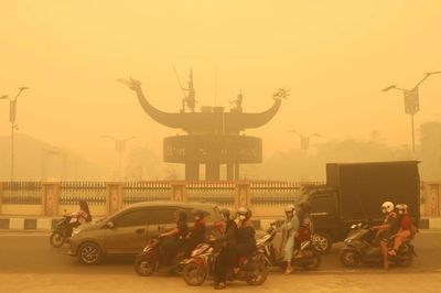 Indonesia triển khai xe buýt oxy miễn phí khi khói mù cháy rừng ở mức độc hại
