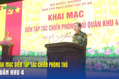 Khai mạc diễn tập tác chiến phòng thủ Quân khu 4