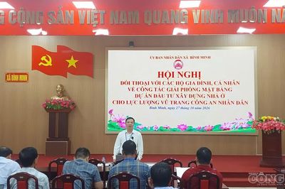 Xã Bình Minh tăng cường đối thoại với dân để tháo gỡ mặt bằng dự án nhà ở xã hội cho lực lượng vũ trang