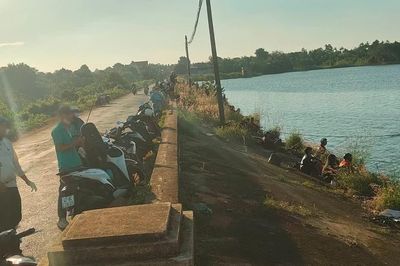 Vỡ lồng bè, 1.000 con cá lăng sổng ra hồ, người dân ùn ùn kéo đến câu