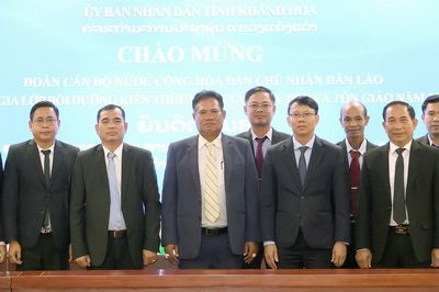 20 cán bộ Lào đến Khánh Hòa học kinh nghiệm về công tác dân tộc, tôn giáo