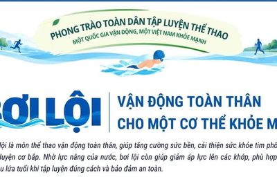 Bơi lội - vận động toàn thân cho một cơ thể khỏe mạnh