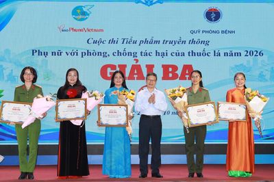Hội Liên hiệp Phụ nữ phường Lương Tài đạt giải Ba cuộc thi "Phụ nữ với phòng, chống tác hại của thuốc lá"