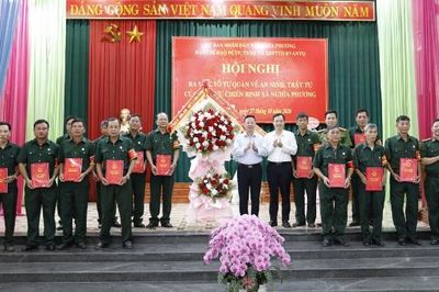 Bắc Ninh: Xã Nghĩa Phương ra mắt 13 tổ tự quản về an ninh, trật tự