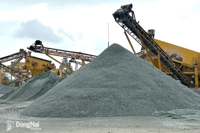 Đồng Nai thuộc nhóm 10 địa phương có thể tự cân đối nguồn vật liệu xây dựng thông thường