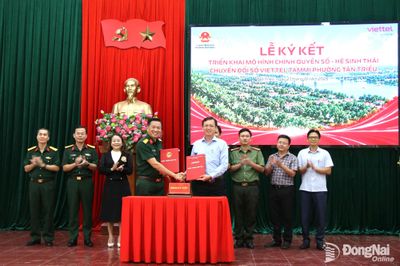 Phường Tân Triều và Viettel Đồng Nai ký kết hợp tác về chuyển đổi số