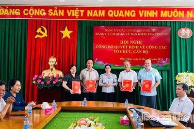 Đồng Tháp: Thành lập Đảng ủy Cơ quan Ủy ban Kiểm tra Tỉnh ủy