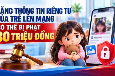 Đăng thông tin riêng tư của trẻ lên mạng có thể bị phạt 30 triệu đồng
