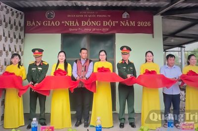 Đoàn Kinh tế Quốc phòng 79: Bàn giao 'Nhà đồng đội' năm 2026