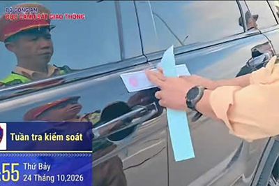Tài xế không bằng lái điều khiển ô tô hết hạn kiểm định trên cao tốc Vĩnh Hảo - Phan Thiết