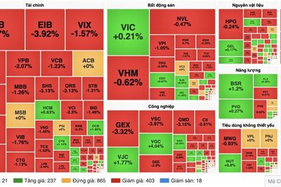 Chứng khoán 26/10: VN-Index mất 10,6 điểm, khối ngoại bán ròng gần 891 tỷ đồng