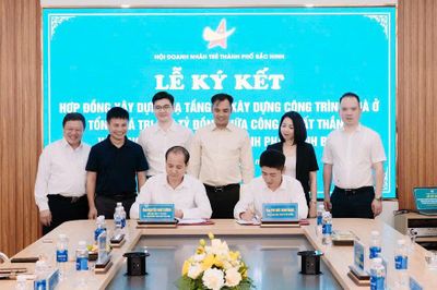 Hội Doanh nhân trẻ Bắc Ninh ký kết hợp đồng kinh tế giữa các doanh nghiệp hội viên trị giá 700 tỷ đồng