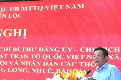 Bí thư Đảng ủy xã Thiên Lộc đối thoại trực tiếp với người dân, tháo gỡ những vấn đề từ cơ sở