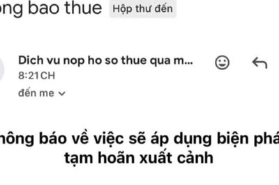 Bị mạo danh lập doanh nghiệp, người dân nhận thông báo tạm hoãn xuất cảnh