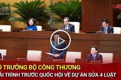 Bộ trưởng Bộ Công Thương giải trình trước Quốc hội về dự án sửa 4 luật