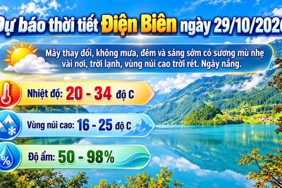 Bản tin Dự báo thời tiết ngày 29/10/2026