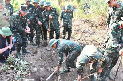 Lai Châu cất bốc hài cốt liệt sĩ hy sinh trong khi làm nhiệm vụ tiễu phỉ
