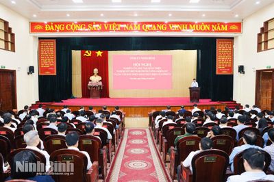 Hội nghị nghiên cứu, học tập, quán triệt Nghị quyết Hội nghị Trung ương 4 khóa XIV và các văn bản triển khai thực hiện của Tỉnh ủy