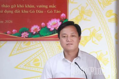 Xã Bản Nguyên sinh hoạt chuyên để tháo gỡ vướng mắc Dự án Gò Dâu - Gò Táo