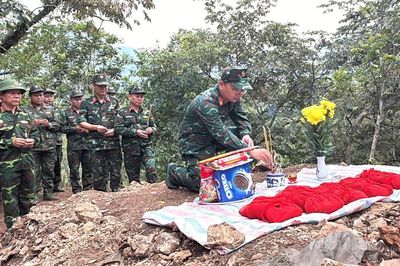 Quy tập 14 hài cốt liệt sĩ tại xã Thanh Thủy