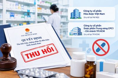 2 công ty đề nghị Bộ Y tế thu hồi giấy phép kinh doanh dược