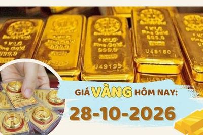 Giá vàng hôm nay 28-10: Vàng miếng bật tăng 1 triệu đồng/lượng