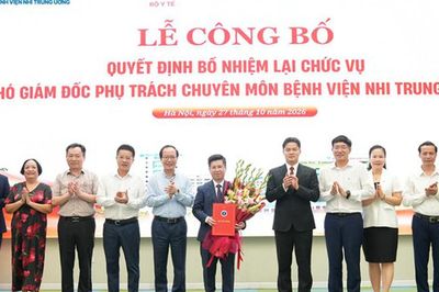 TS.BS Cao Việt Tùng tiếp tục được bổ nhiệm là Phó Giám đốc chuyên môn Bệnh viện Nhi Trung ương