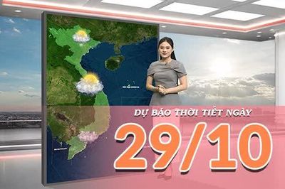[Video] Dự báo thời tiết ngày 29/10/2026: Bắc Bộ nắng ráo, Trung Bộ mưa giảm về chiều tối
