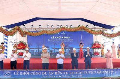Khởi công dự án bến xe khách Tuyên Quang