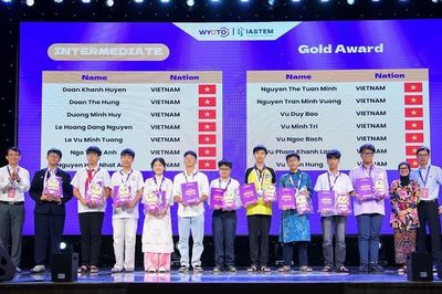 Học sinh Ninh Bình giành 8 Huy chương Vàng Olympic Tài năng Hóa học trẻ thế giới