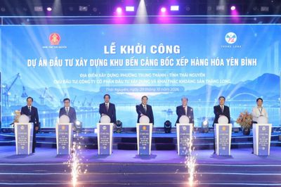 Thái Nguyên khởi công cảng hàng hóa 435 tỷ đồng ven sông Cầu