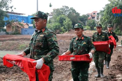 Quy tập thêm 10 hài cốt liệt sĩ tại Công viên Lê Thị Riêng