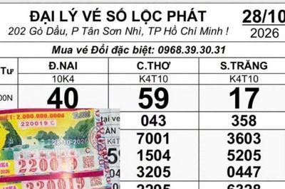 Một khách hàng trúng 10 vé đặc biệt XSKT Đồng Nai