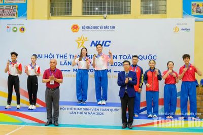 Trường Đại học Hồng Đức giành 9 huy chương tại Đại hội Thể thao sinh viên toàn quốc