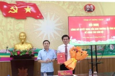 Đồng chí Đoàn Thanh Bình được chỉ định giữ chức Bí thư Đảng ủy xã Mỹ Thọ