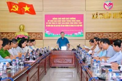 Bí thư Tỉnh ủy Ngô Chí Cường: Tháp Mười cần chủ động chuẩn bị các điều kiện lên phường