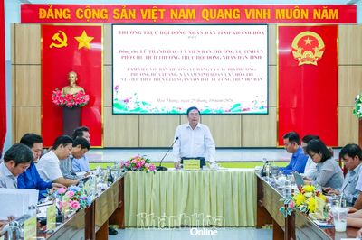 Phó Chủ tịch Thường trực HĐND tỉnh Lữ Thanh Hải làm việc với Ban Thường vụ Đảng ủy 3 địa phương
