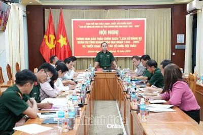 Hội nghị thông qua bản thảo cuốn sách “Lịch sử Đảng bộ Quân sự tỉnh Khánh Hòa giai đoạn 1945 - 2025”