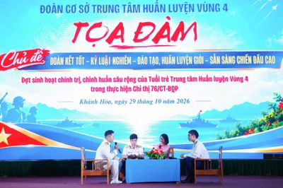 Trung tâm Huấn luyện Vùng 4 Hải quân tổ chức tọa đàm thanh niên