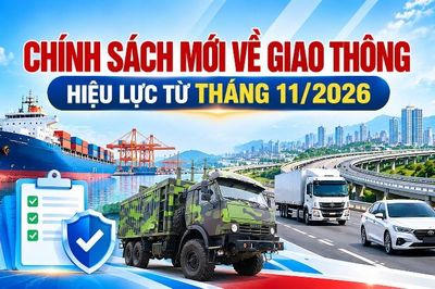 Chính sách mới về Giao thông hiệu lực tháng 11/2026