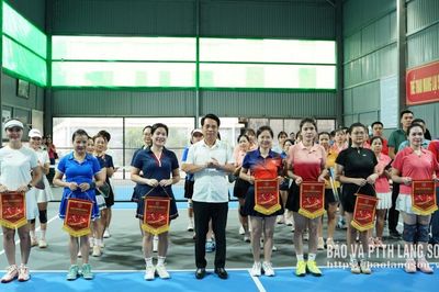 Sôi nổi giải Pickleball nữ công chức, người lao động tòa án nhân dân hai cấp
