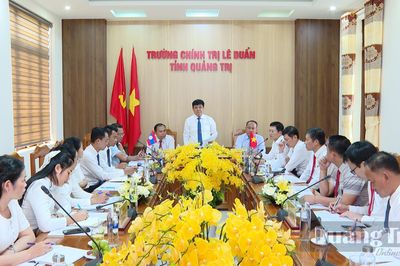 Hợp tác, trao đổi giữa Trường Chính trị Lê Duẩn với Trường Chính trị-Hành chính tỉnh Sạ-vẳn-na-khệt và Sả-lạ-văn