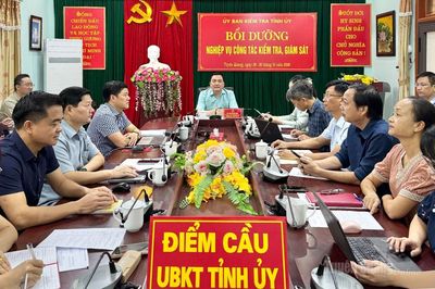 Bồi dưỡng nghiệp vụ công tác kiểm tra, giám sát và kỷ luật của Đảng năm 2026